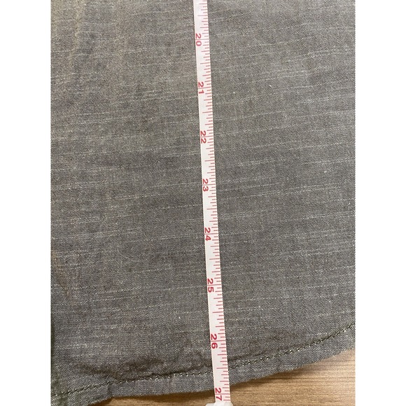 Carhartt Women's M 8/10 Olive Green Brushed 100% Cotton Button Down Shirt Fall - Picture 9 of 11